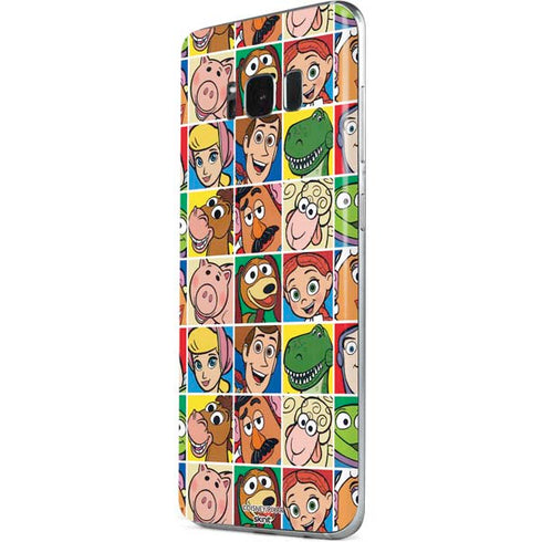 Disney Toy Story Characters Collage faces Galaxy S8 Plus Skin